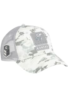 Colosseum Kansas Jayhawks OHT American Hero Trucker Adjustable Hat - White