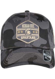 Colosseum Michigan State Spartans OHT Deep Six Structured Adjustable Hat - Grey