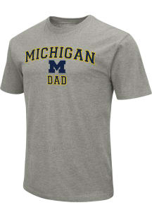 Colosseum Michigan Wolverines Grey No1 Graphic Dad Short Sleeve T Shirt