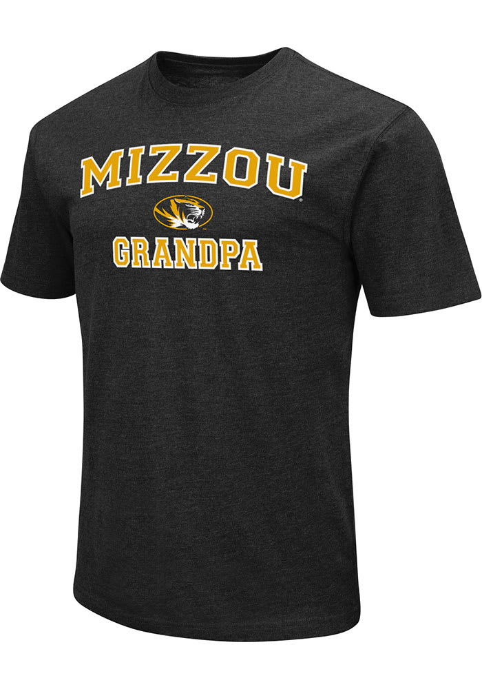 Colosseum Missouri Tigers Black #1 Graphic Grandpa Short Sleeve Fashion T Shirt