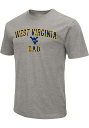 Colosseum West Virginia Mountaineers Grey Dad Short Sleeve Fashion T Shirt