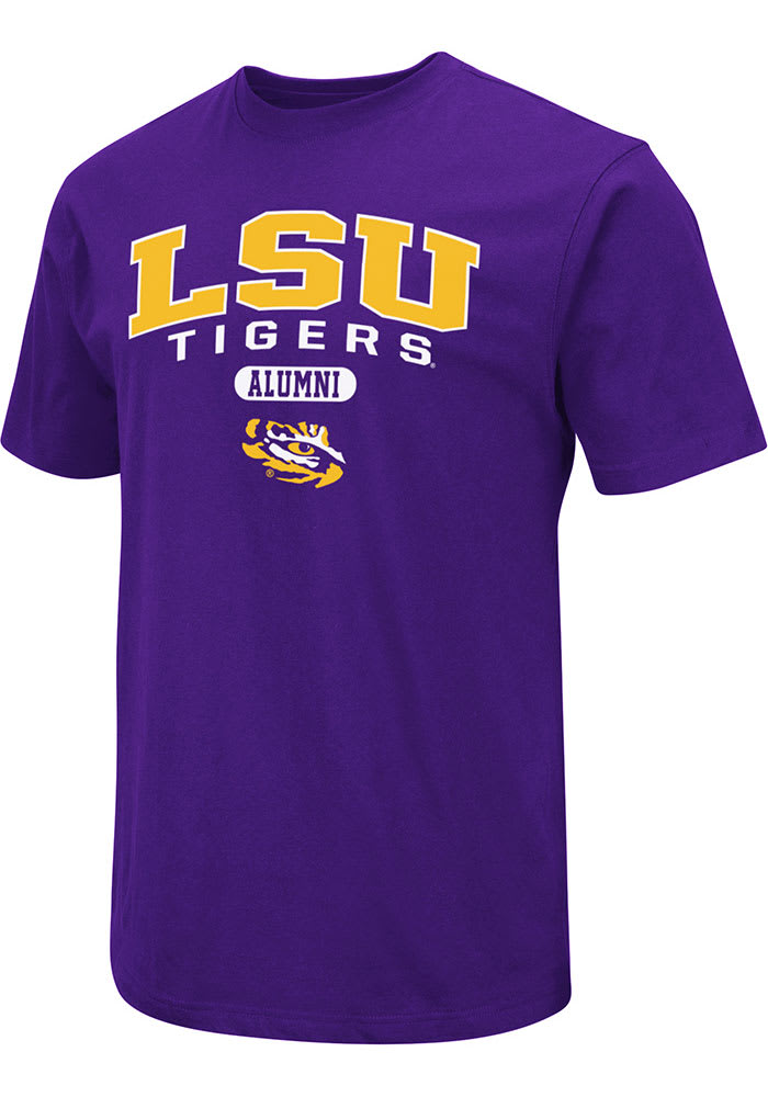 Colosseum LSU Tigers Purple Alumni Pill Short Sleeve T Shirt