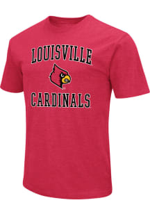 Colosseum Louisville Cardinals Red Number One Graphic Short Sleeve T Shirt