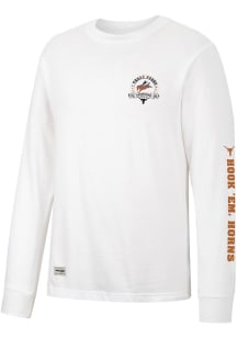Wrangler Texas Longhorns White Rodeo Long Sleeve T Shirt
