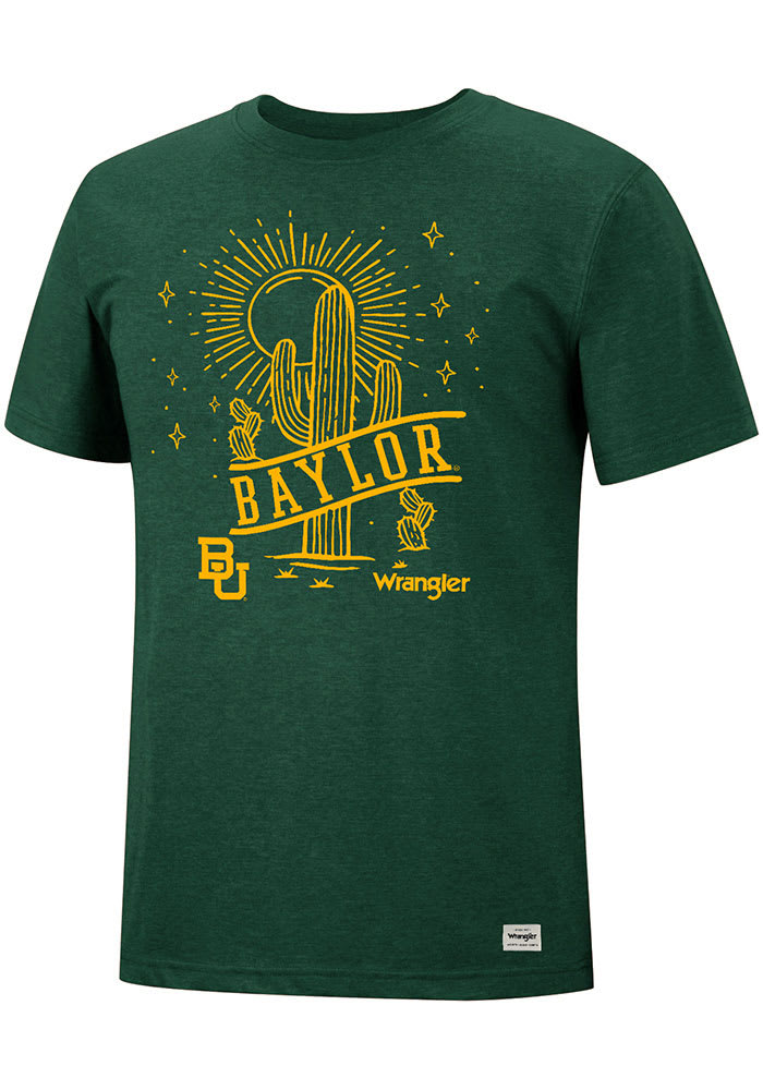 Wrangler Baylor Bears Green Wrangler Desert Short Sleeve Fashion T Shirt