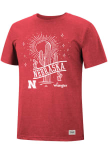 Wrangler Nebraska Cornhuskers Red Desert Short Sleeve Fashion T Shirt
