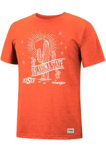 Wrangler Oklahoma State Cowboys Orange Desert Short Sleeve Fashion T Shirt