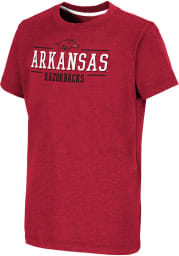 Colosseum Arkansas Razorbacks Youth Cardinal Toontown Short Sleeve T-Shirt