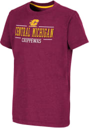 Colosseum Central Michigan Chippewas Youth Maroon Toontown Short Sleeve T-Shirt