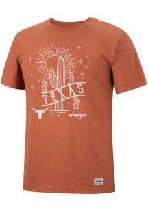 Wrangler Texas Longhorns Burnt Orange Desert Short Sleeve Fashion T Shirt