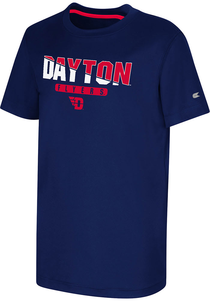 Colosseum Dayton Flyers Youth Navy Blue RK Short Sleeve T-Shirt