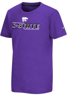 Colosseum K-State Wildcats Youth Purple Eddie Short Sleeve T-Shirt