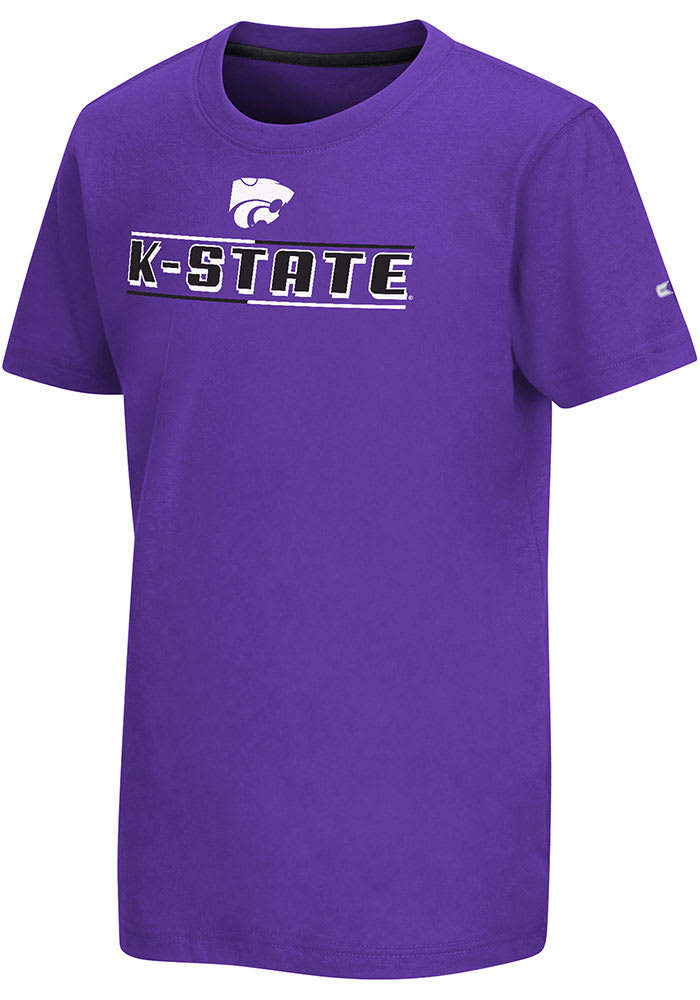 Colosseum K-State Wildcats Youth Purple Eddie Short Sleeve T-Shirt