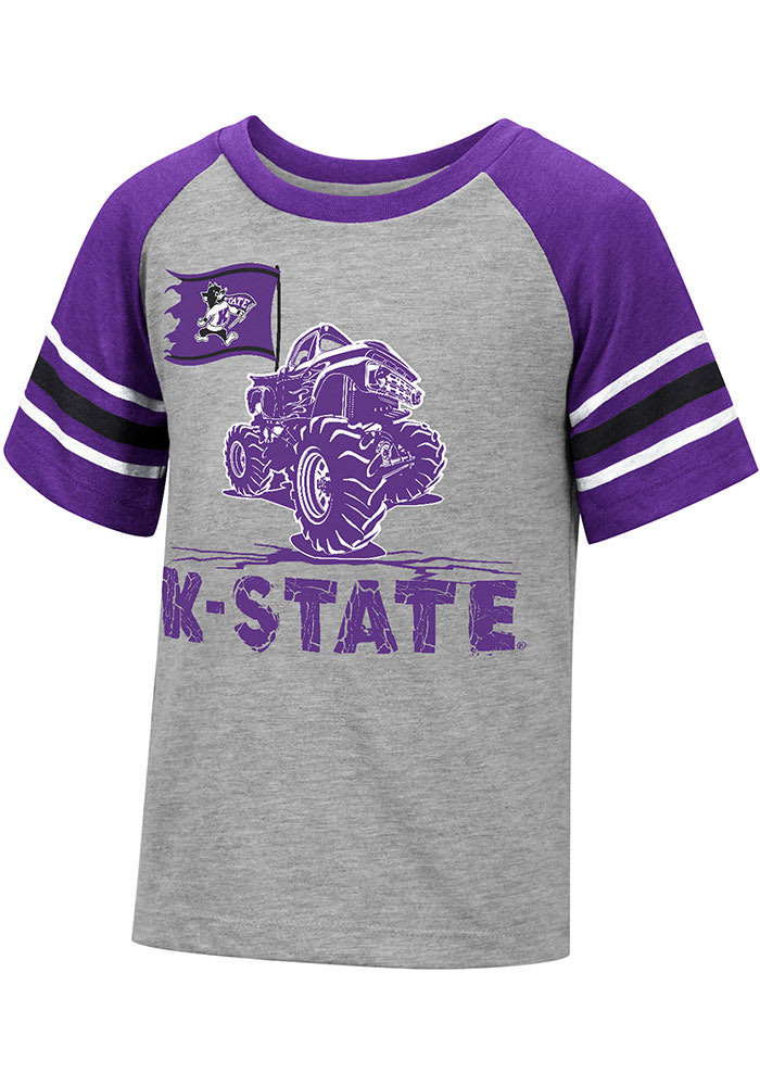 Colosseum K-State Wildcats Toddler Grey Cloverfield Short Sleeve T-Shirt