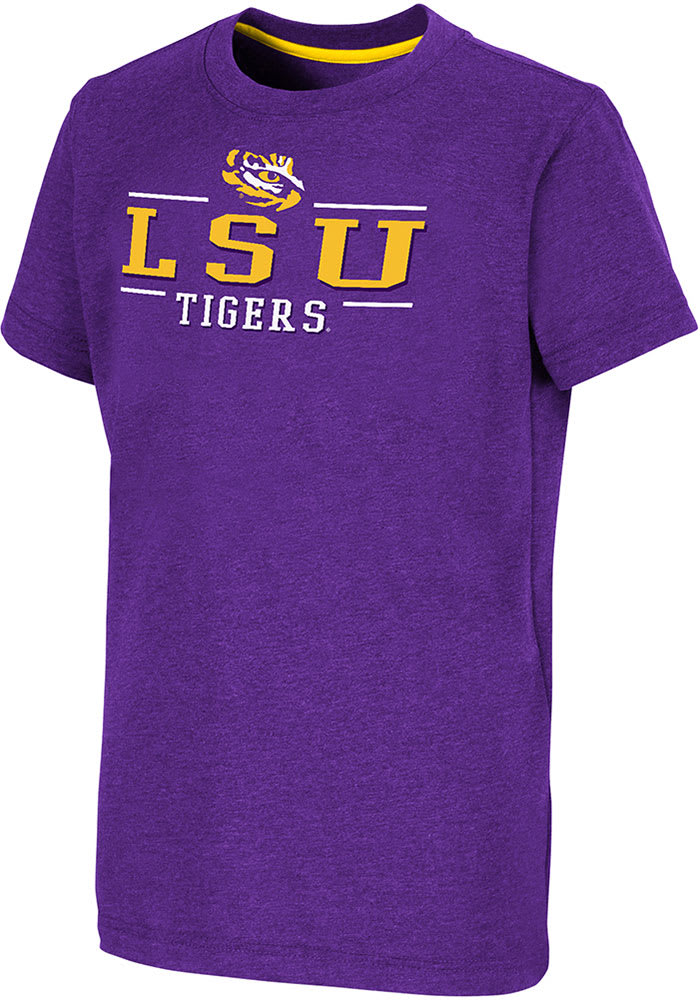 Colosseum LSU Tigers Youth Purple Toontown Short Sleeve T-Shirt