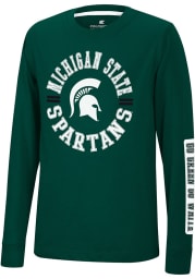Colosseum Michigan State Spartans Youth Green Trolley Long Sleeve T-Shirt