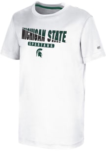 Colosseum Michigan State Spartans Youth White RK Short Sleeve T-Shirt