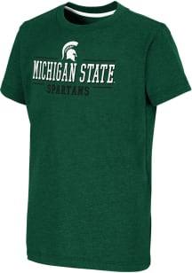 Colosseum Michigan State Spartans Youth Green Toontown Short Sleeve T-Shirt