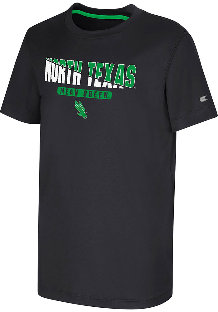 Colosseum North Texas Mean Green Youth Black RK Short Sleeve T-Shirt
