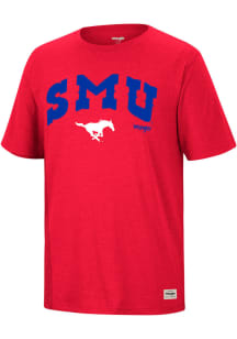 Wrangler SMU Mustangs Red Team Short Sleeve Fashion T Shirt