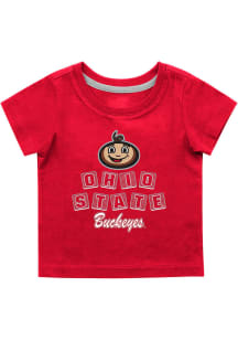 Colosseum Ohio State Buckeyes Infant Roger Short Sleeve T-Shirt Red