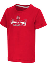 Colosseum Ohio State Buckeyes Toddler Red Marvin Short Sleeve T-Shirt