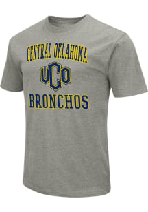 Colosseum Central Oklahoma Bronchos Grey Playbook Number One Short Sleeve T Shirt