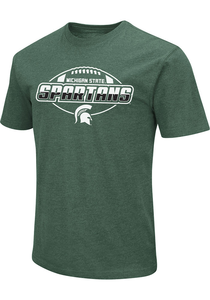 Colosseum Michigan State Spartans Green Football Schedule Short Sleeve T Shirt