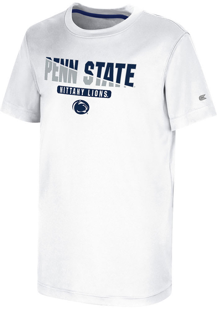 Colosseum Penn State Nittany Lions Youth White RK Short Sleeve T-Shirt