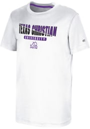 Colosseum TCU Horned Frogs Youth White RK Short Sleeve T-Shirt