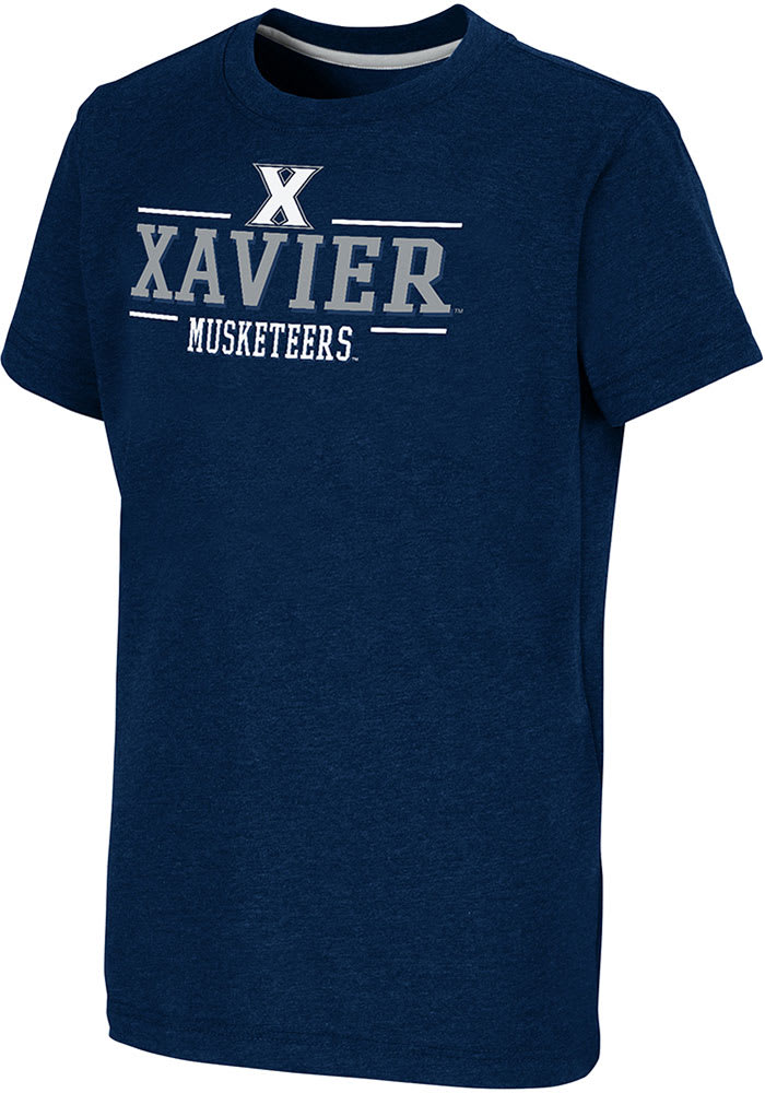 Colosseum Xavier Musketeers Youth Navy Blue Toontown Short Sleeve T-Shirt