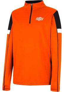 Colosseum Oklahoma State Cowboys Youth Orange Blumbloopas Long Sleeve Quarter Zip Shirt