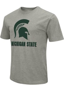 Colosseum Michigan State Spartans Grey Name Drop Short Sleeve T Shirt