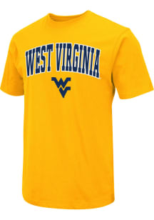 Colosseum West Virginia Mountaineers Gold ARCH LOGO Short Sleeve T Shirt