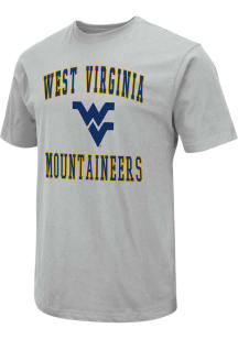 Colosseum West Virginia Mountaineers Grey Number One Graphic Short Sleeve T Shirt