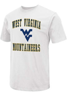 Colosseum West Virginia Mountaineers White Number One Graphic Short Sleeve T Shirt