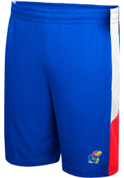 Colosseum Kansas Jayhawks Mens Blue Very Thorough Shorts