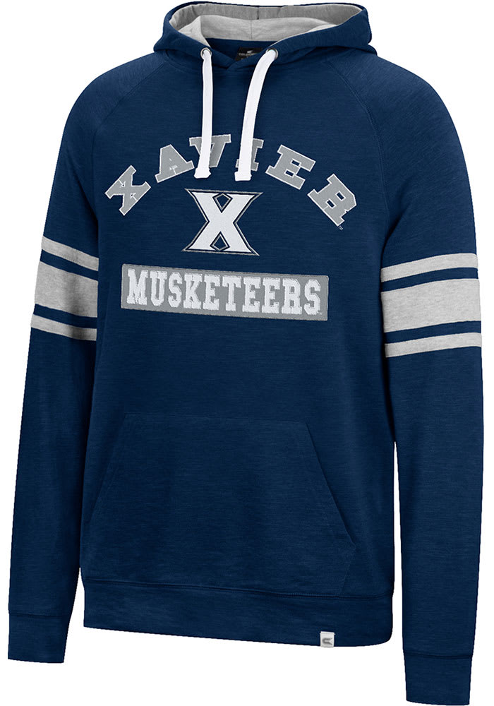 Colosseum Xavier Musketeers Mens Navy Blue Your Opinion Man Long Sleeve Hoodie