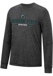 Colosseum Michigan State Spartans Black Tournament Long Sleeve T Shirt