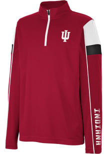 Youth Indiana Hoosiers Cardinal Colosseum Screever Long Sleeve Quarter Zip