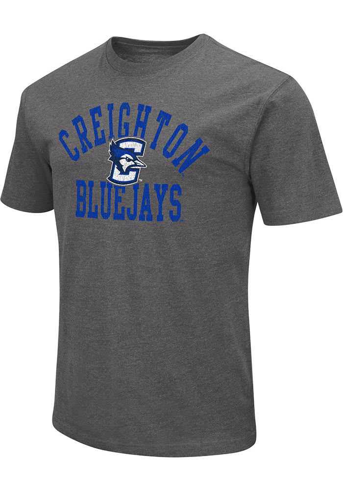 Colosseum Creighton Bluejays Charcoal Playbook Number One Short Sleeve T Shirt