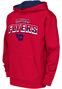 Colosseum Dayton Flyers Youth Red Block Name Drop Long Sleeve Hoodie