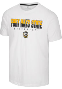 Colosseum Fort Hays State Tigers White Crane Short Sleeve T Shirt