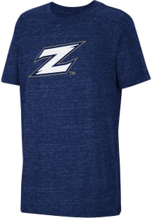 Colosseum Akron Zips Youth Blue Knobby Primary Logo Short Sleeve T-Shirt
