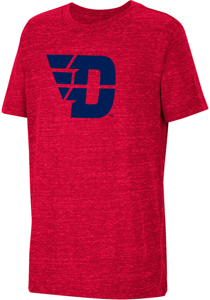 Colosseum Dayton Flyers Youth Red Knobby Primary Logo Short Sleeve T-Shirt