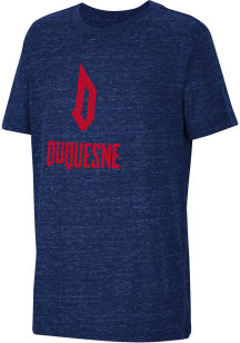 Colosseum Duquesne Dukes Youth Red Knobby Primary Logo Short Sleeve T-Shirt