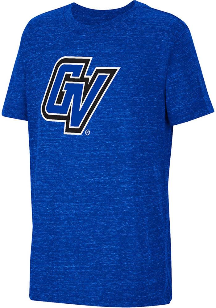 Colosseum Grand Valley State Lakers Youth Blue Knobby Primary Logo Short Sleeve T-Shirt