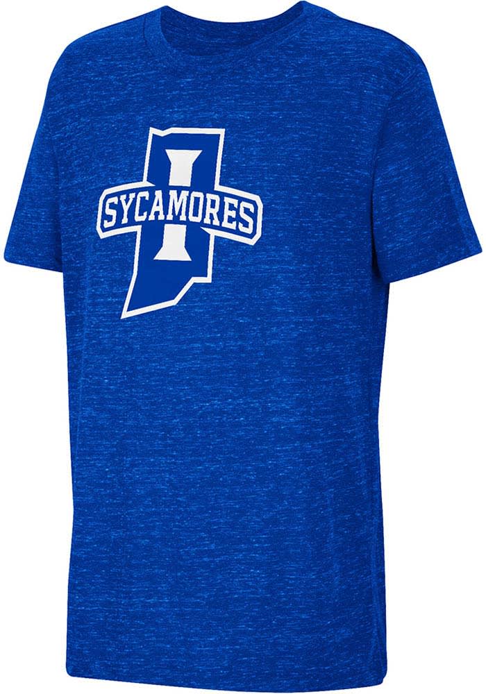 Colosseum Indiana State Sycamores Youth Blue Knobby Primary Logo Short Sleeve T-Shirt