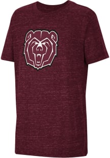 Colosseum Missouri State Bears Youth Maroon Knobby Primary Logo Short Sleeve T-Shirt
