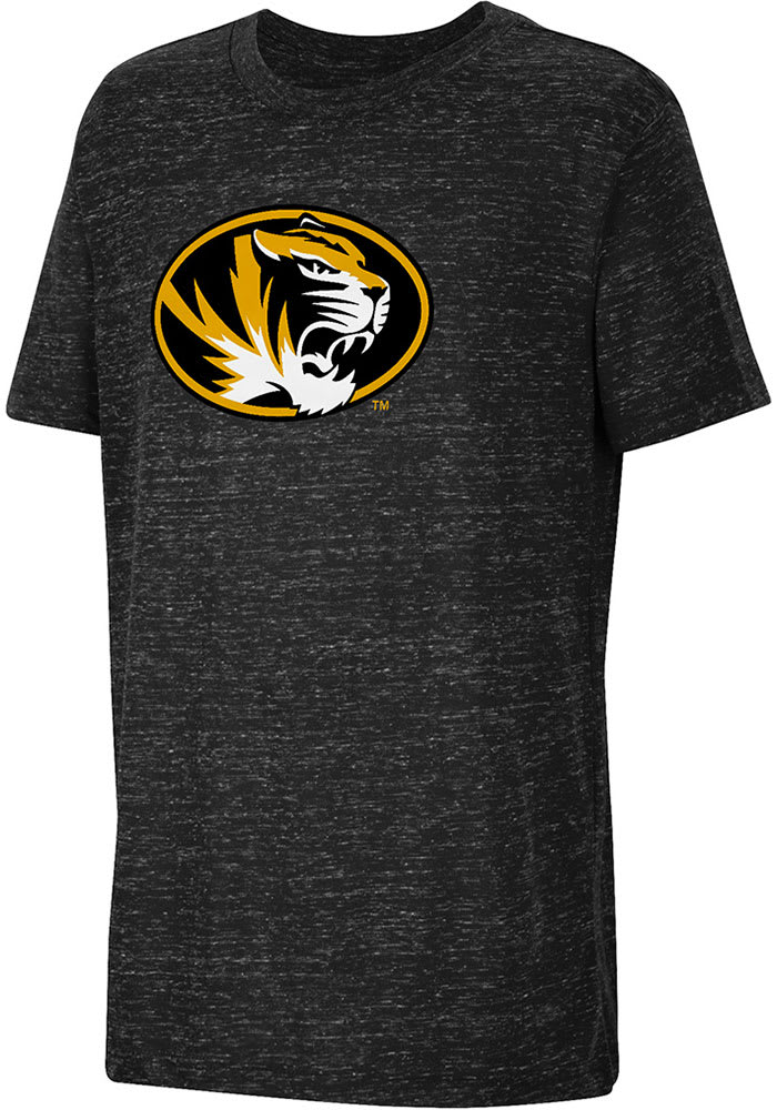 Colosseum Missouri Tigers Youth Black Knobby Primary Logo Short Sleeve T-Shirt